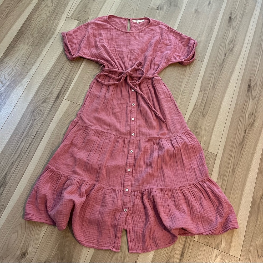 Xirena pink belted dress
